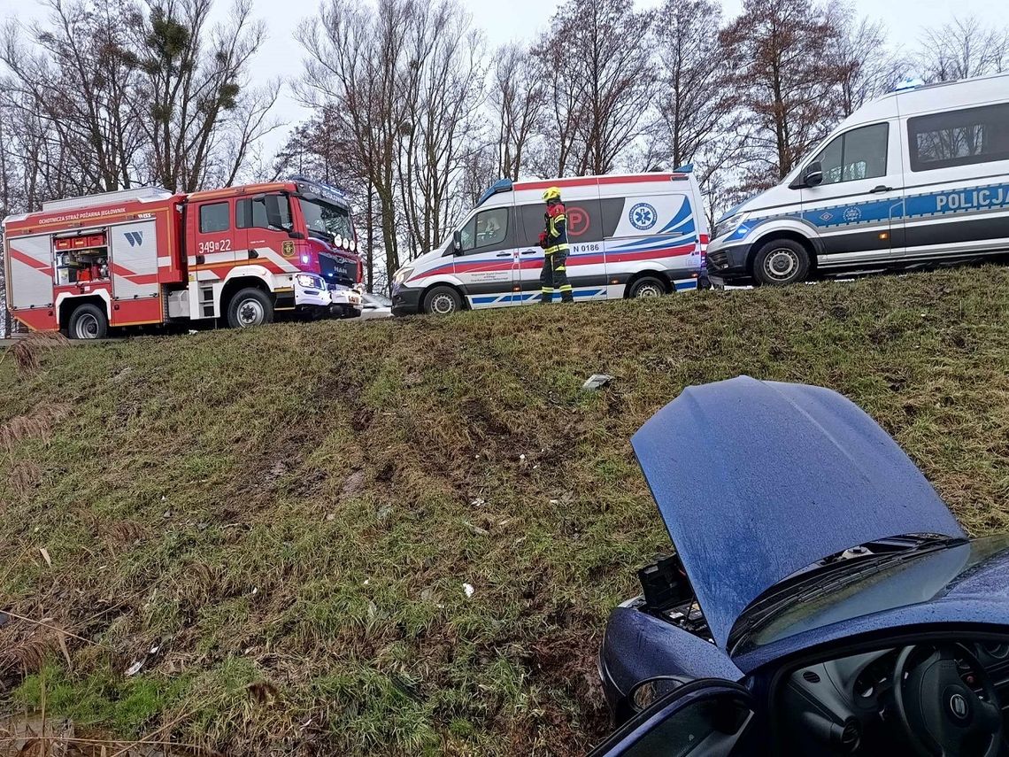 Wypadł z drogi na trasie Elbląg-Malbork