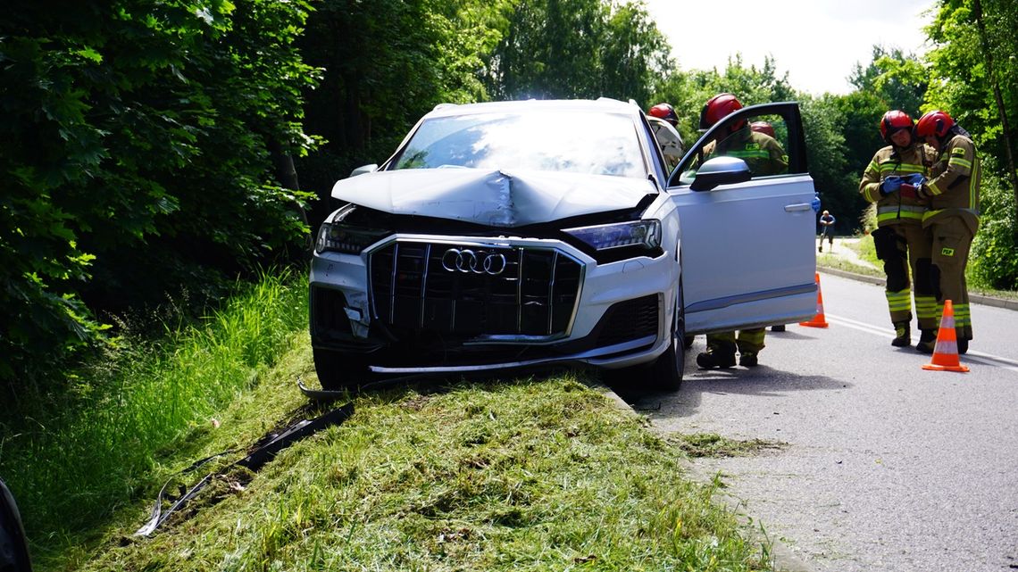Zderzenie pojazdów w Suchaczu Zderzenie pojazdów w Suchaczu