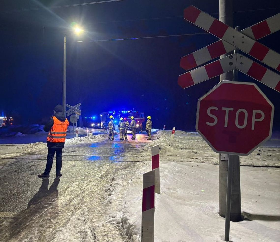 Zderzenie z pociągiem jadącym do Elbląga