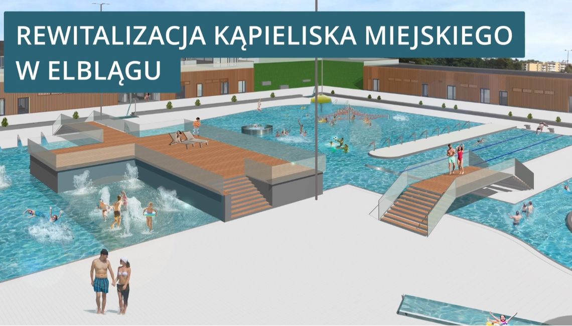 Zobacz, jak będzie wyglądał odkryty basen w Elblągu [WIZUALIZACJA FILMOWA]