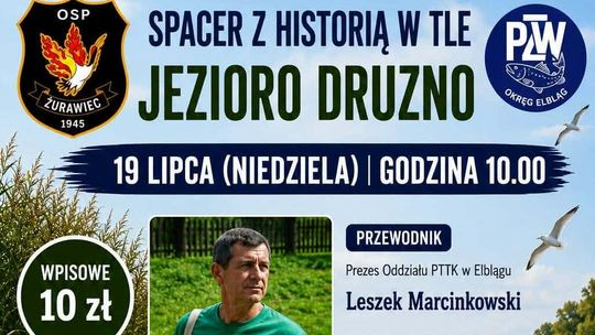 Spacer nad Jeziorem Druzno z wyjątkowym celem. Dochód trafi do OSP Żurawiec