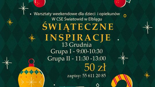 Świąteczne warsztaty artystyczne w CSE „Światowid” – zapraszamy dzieci i opiekunów