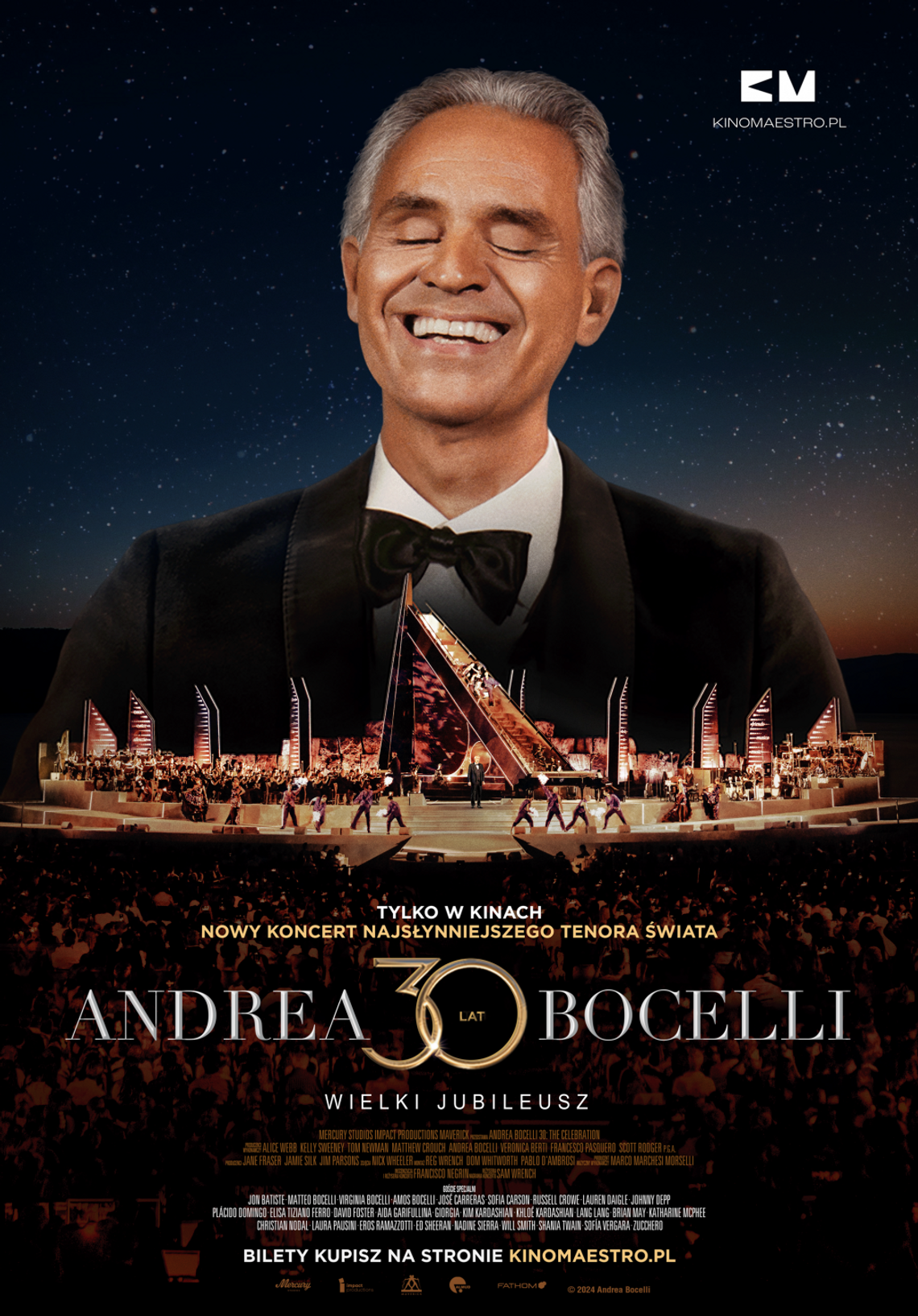 "Andrea Bocelli. Koncert Jubileuszowy" w Kinie Światowid