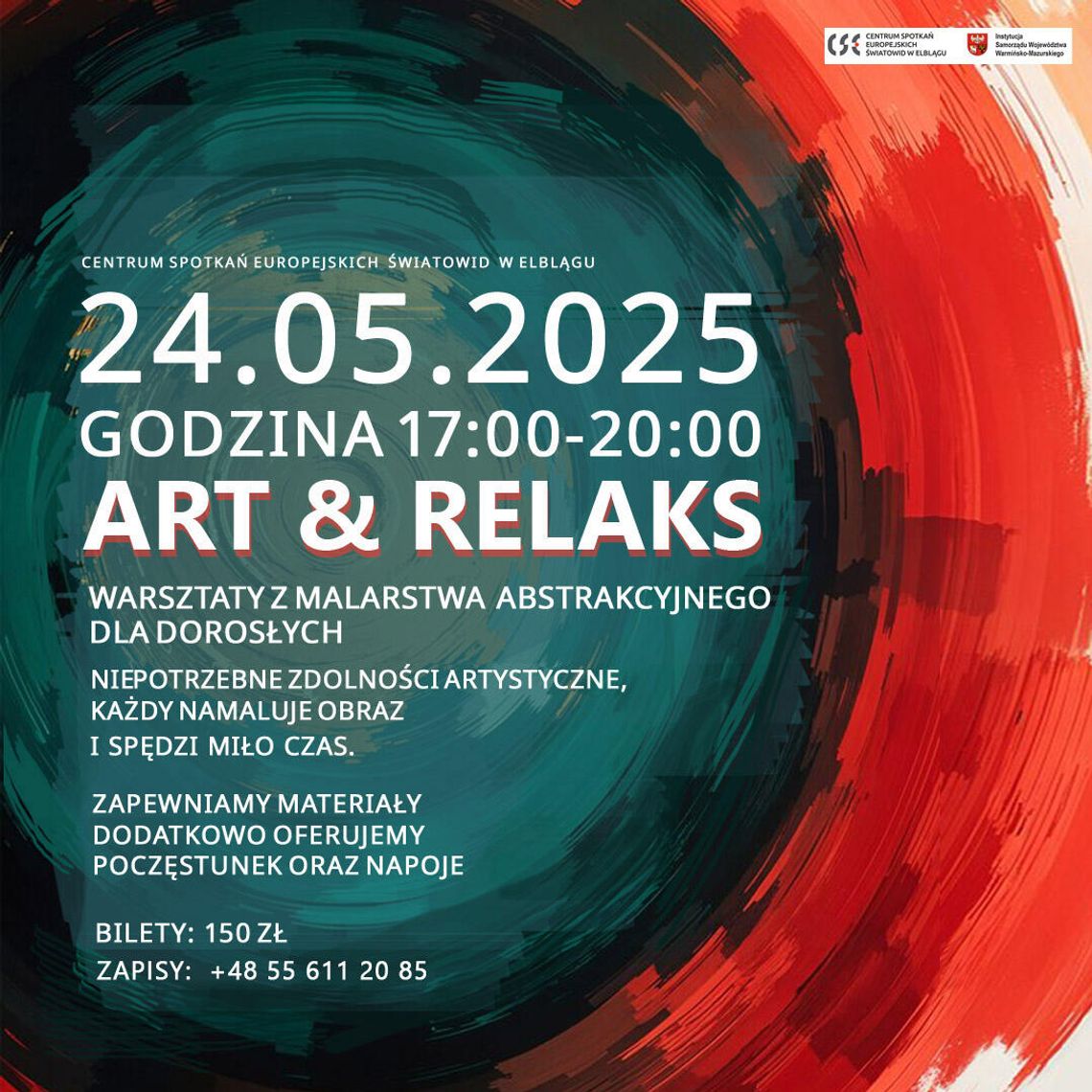 Art & Relaks – Warsztaty Malarstwa Abstrakcyjnego dla Dorosłych Art & Relaks – Warsztaty Malarstwa Abstrakcyjnego dla Dorosłych