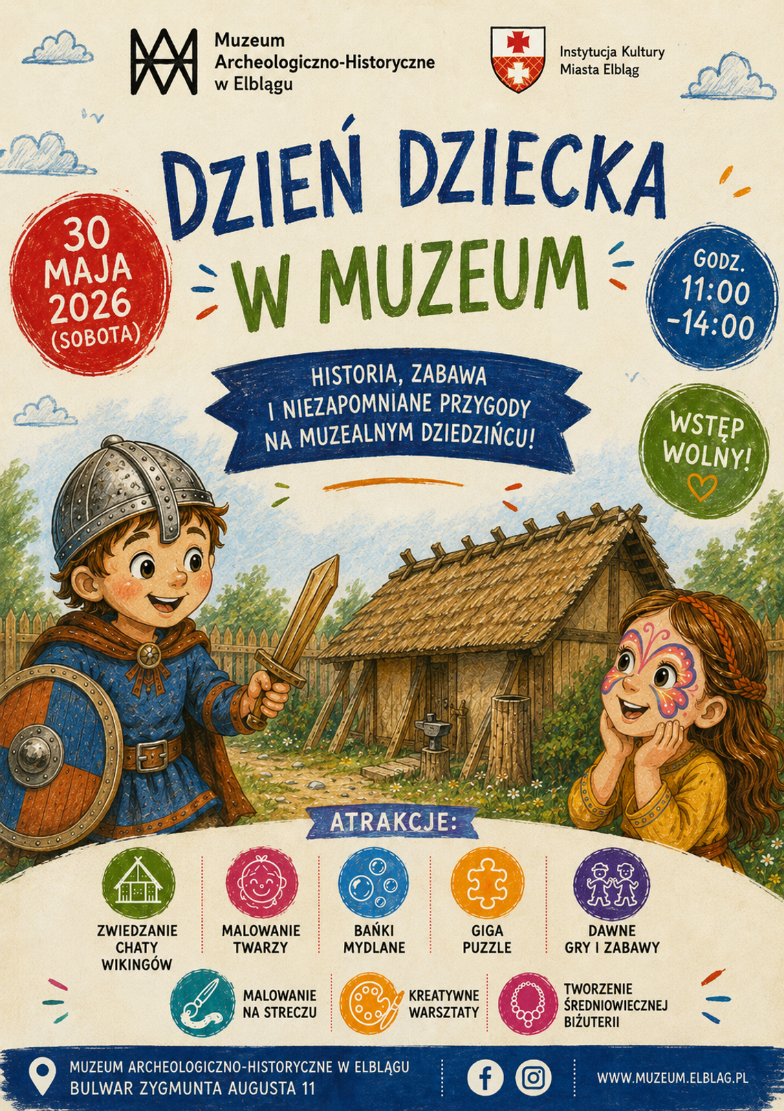 DZIEŃ DZIECKA W MUZEUM – RODZINNA PRZYGODA NA MUZEALNYM DZIEDZIŃCU