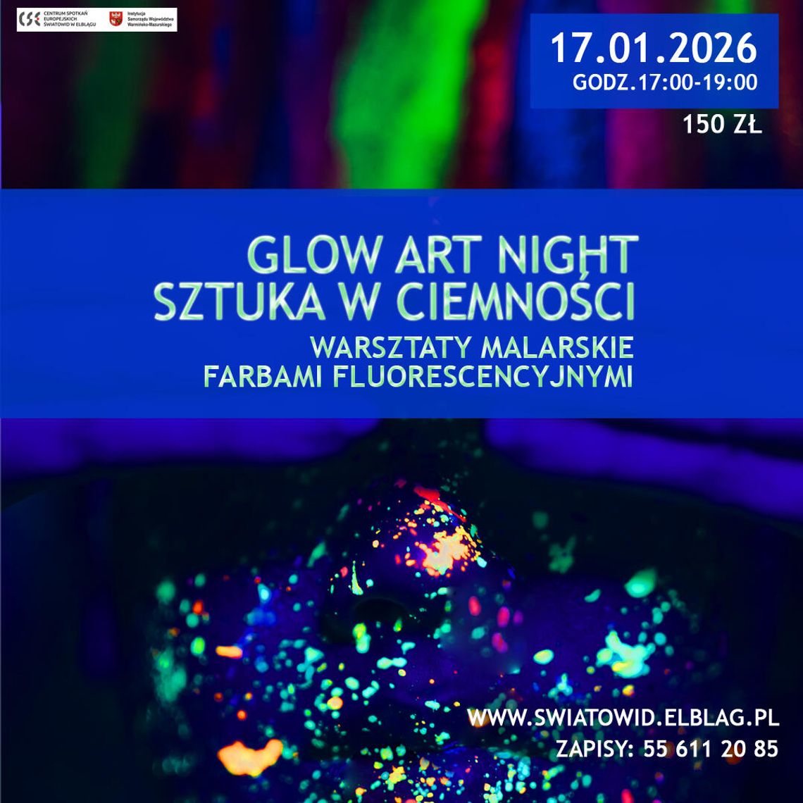 "Glow Art Night – Sztuka w Ciemności" - warsztaty malarskie dla dorosłych