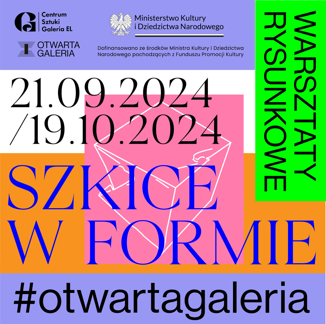 II termin warsztatów rysunkowych "Szkice w formie" w Galerii EL #OTWARTAGALERIA