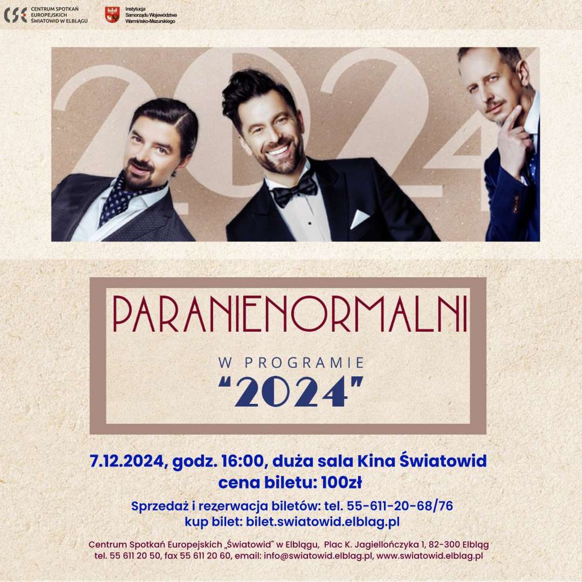 Kabaret Paranienormalni w Elblągu | 7 grudnia 2024 | Kino Światowid