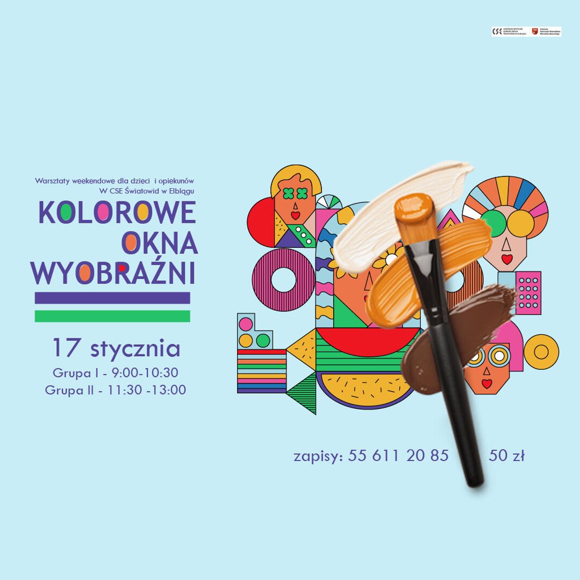 „Kolorowe okna wyobraźni” – rodzinne warsztaty witrażowe w CSE „Światowid”