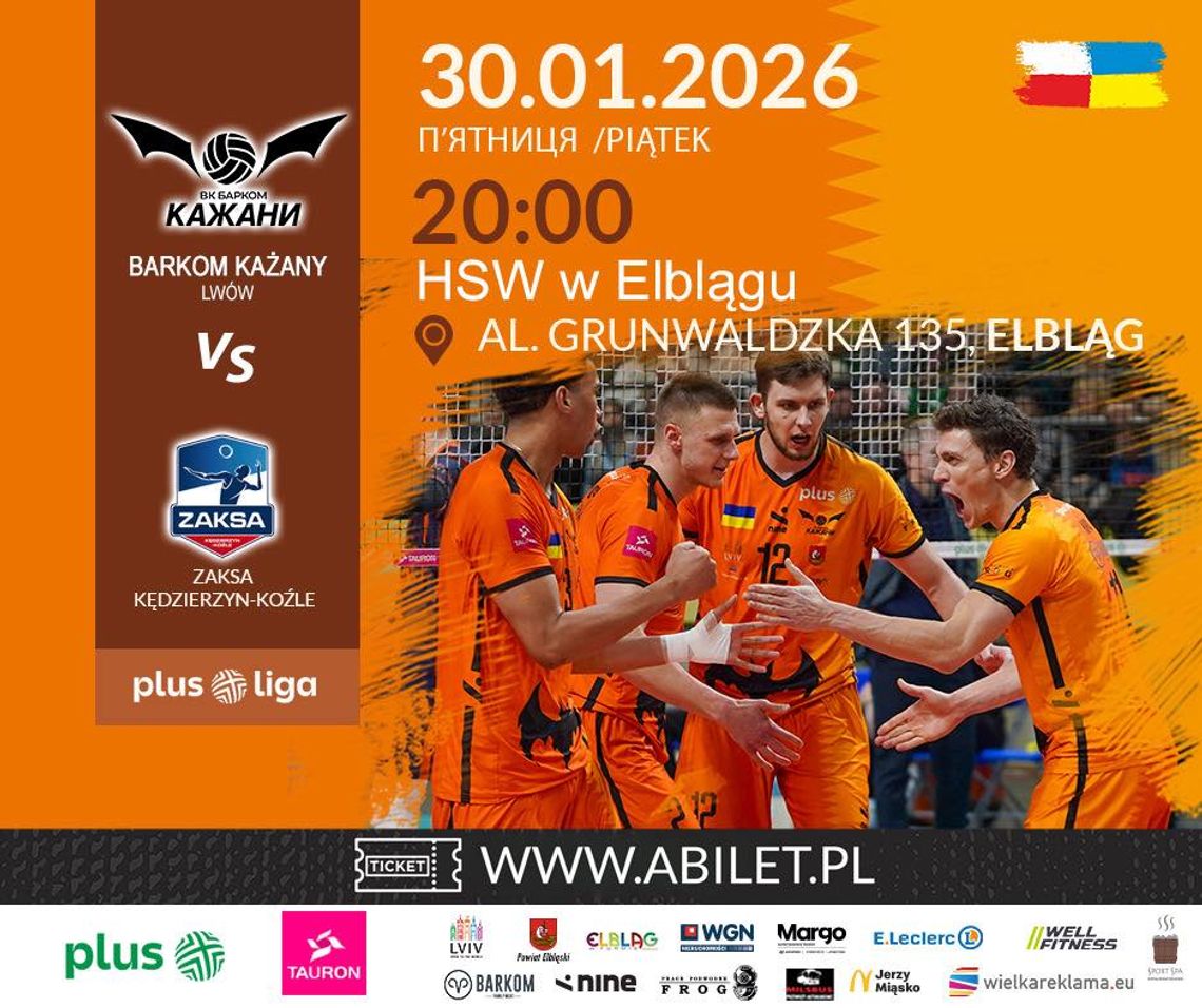 Mistrz przyjeżdża do Elbląga! Czy Barkom-Każany napisze własną historię przeciwko ZAKSIE?