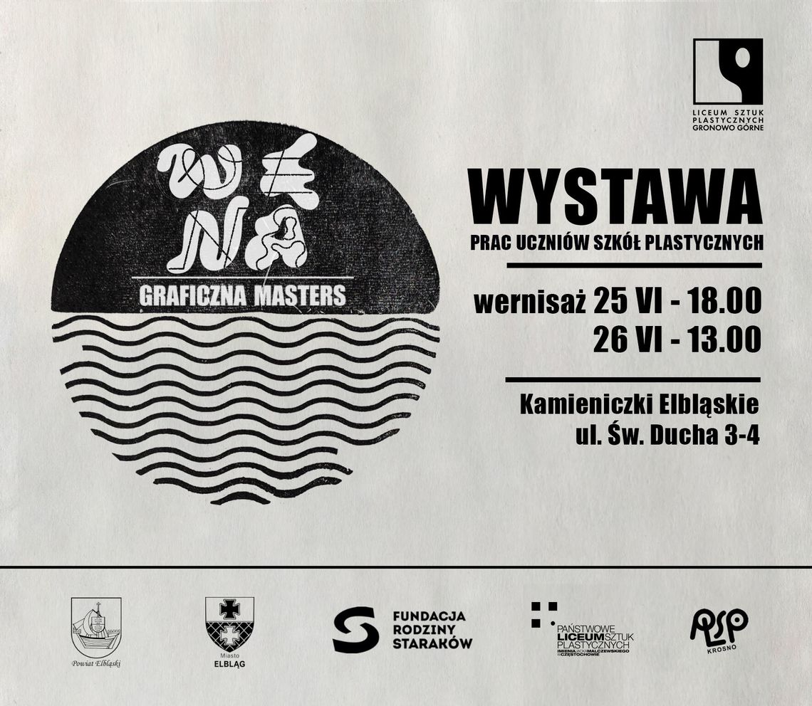 Młoda grafika w Elblągu: wernisaż prac uczniów w Kamieniczkach Elbląskich