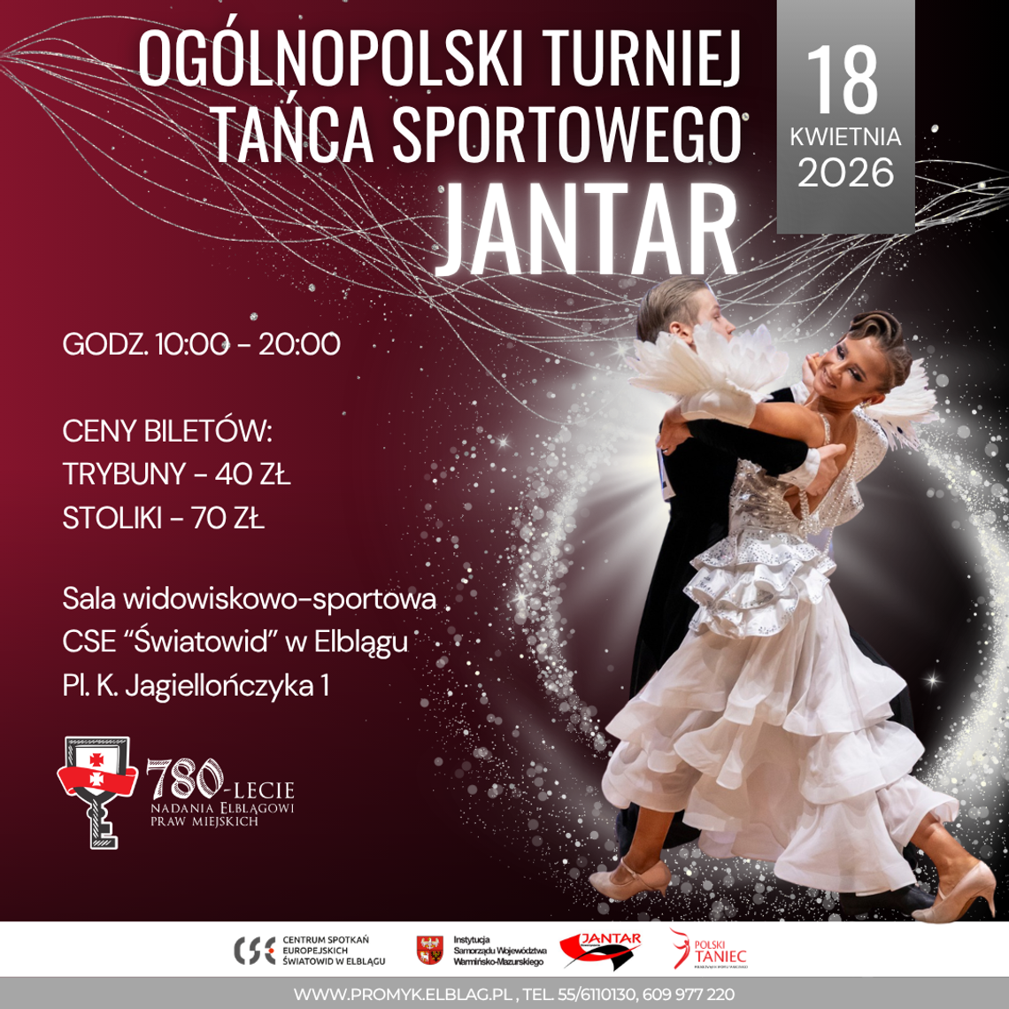 Ogólnopolski Turniej Tańca Sportowego JANTAR w Elblągu | 18.04.2026