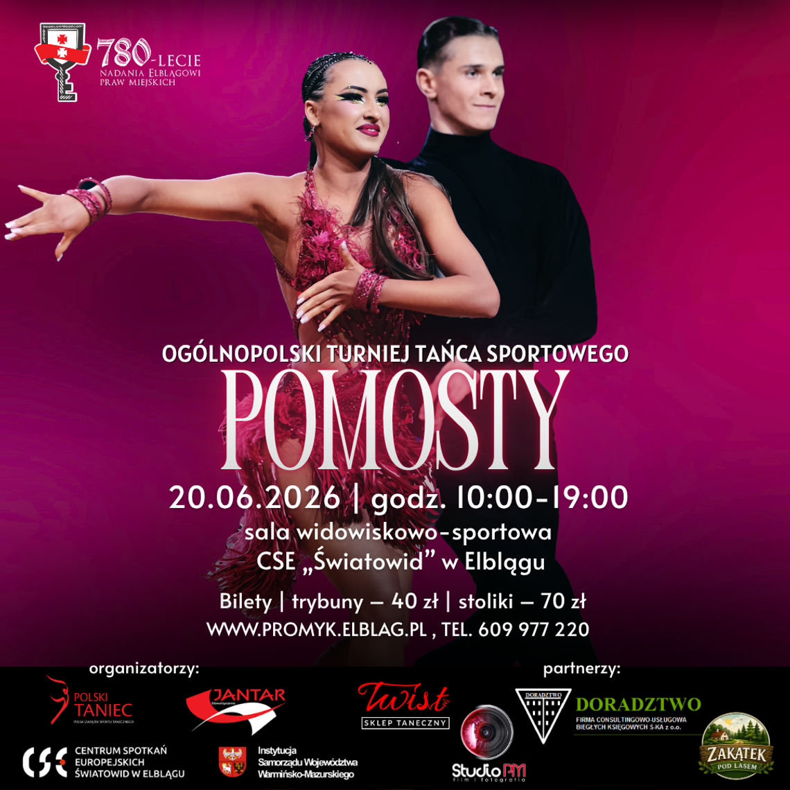 Ogólnopolski Turniej Tańca Sportowego POMOSTY 2026 Ogólnopolski Turniej Tańca Sportowego POMOSTY 2026