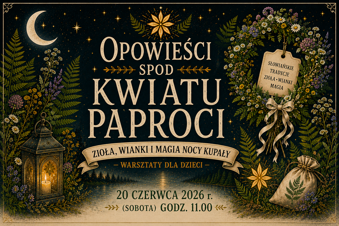 Opowieści spod Kwiatu Paproci – warsztaty dla dzieci Opowieści spod Kwiatu Paproci – warsztaty dla dzieci