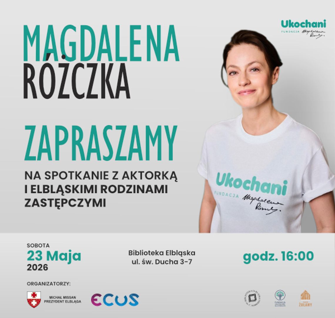 Spotkanie z Magdaleną Różczką - 23 maja, godz. 16:00, Biblioteka Elbląska