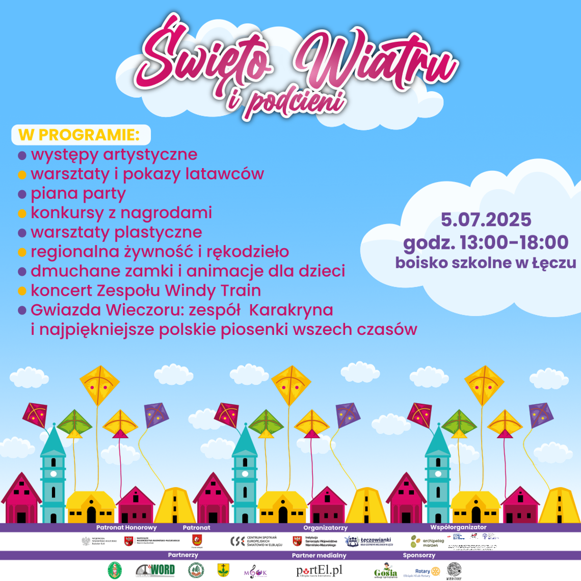 Święto Wiatru i Podcieni w Łęczu – magia tradycji, latawców i dobrej zabawy! Święto Wiatru i Podcieni w Łęczu – magia tradycji, latawców i dobrej zabawy!