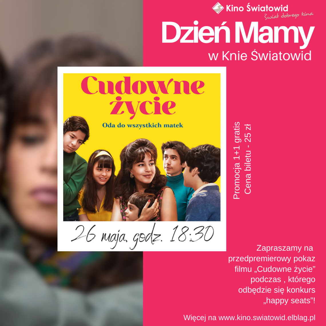 Świętuj Dzień Mamy w Kinie Światowid – przedpremiera, prezenty i wyjątkowa promocja! Świętuj Dzień Mamy w Kinie Światowid – przedpremiera, prezenty i wyjątkowa promocja!