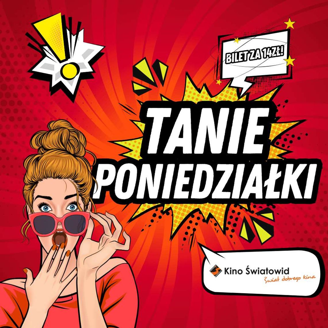 Tanie poniedziałki w Kinie Światowid! Tanie poniedziałki w Kinie Światowid!