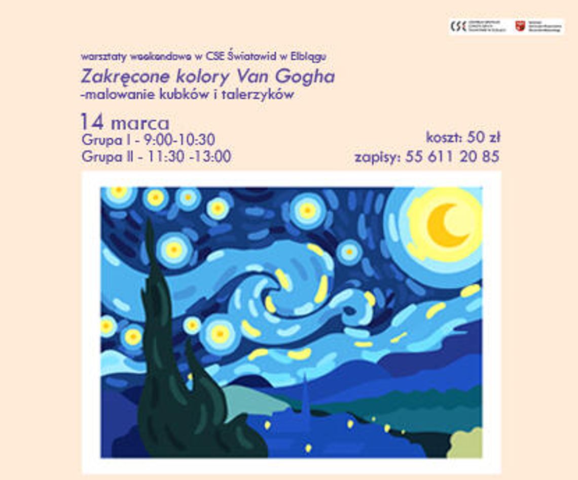 Zakręcone kolory Van Gogha – rodzinne warsztaty ceramiczne w Elblągu